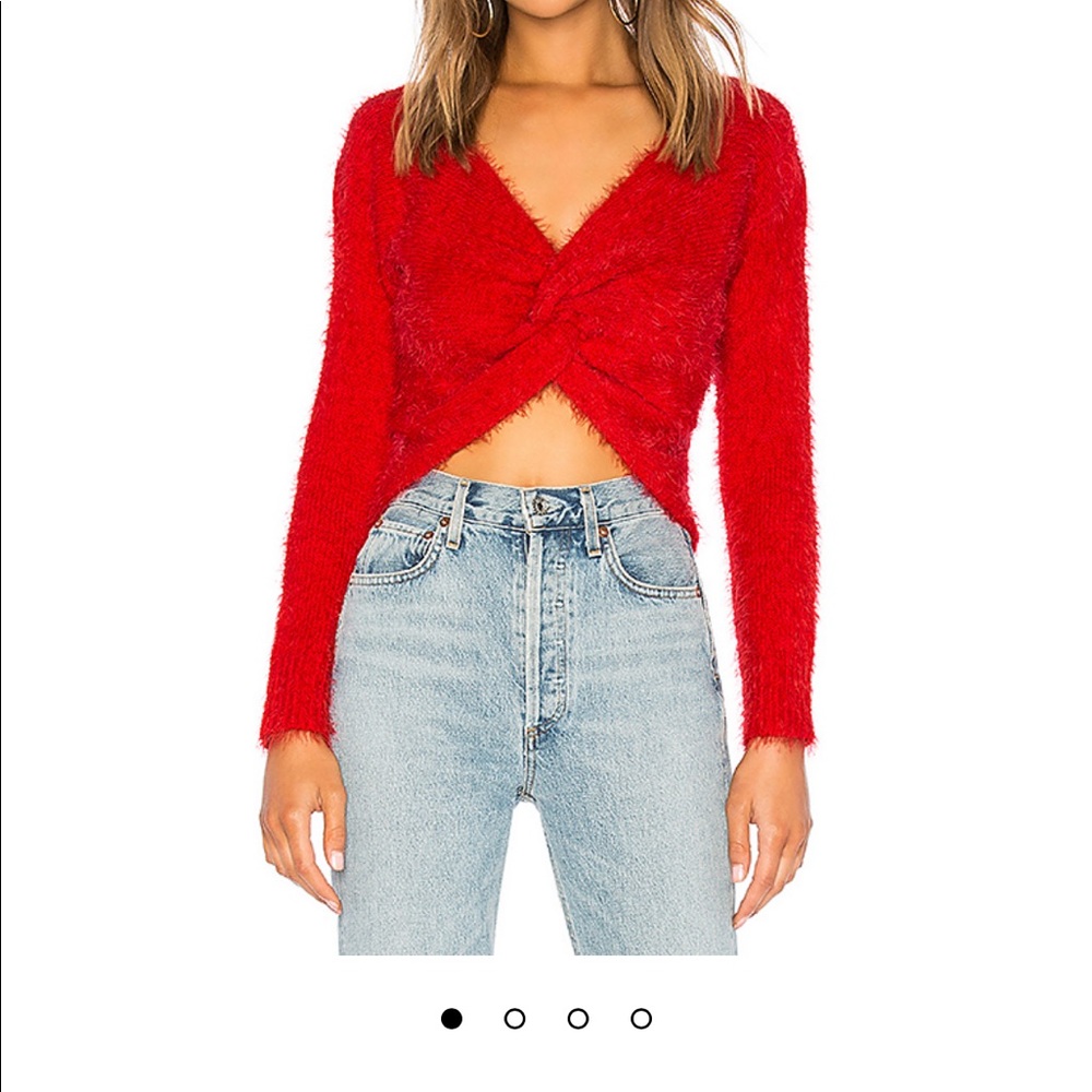 “Lana twist front sweater from revolve